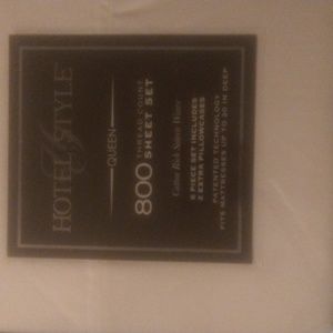hotel style queen sheet set